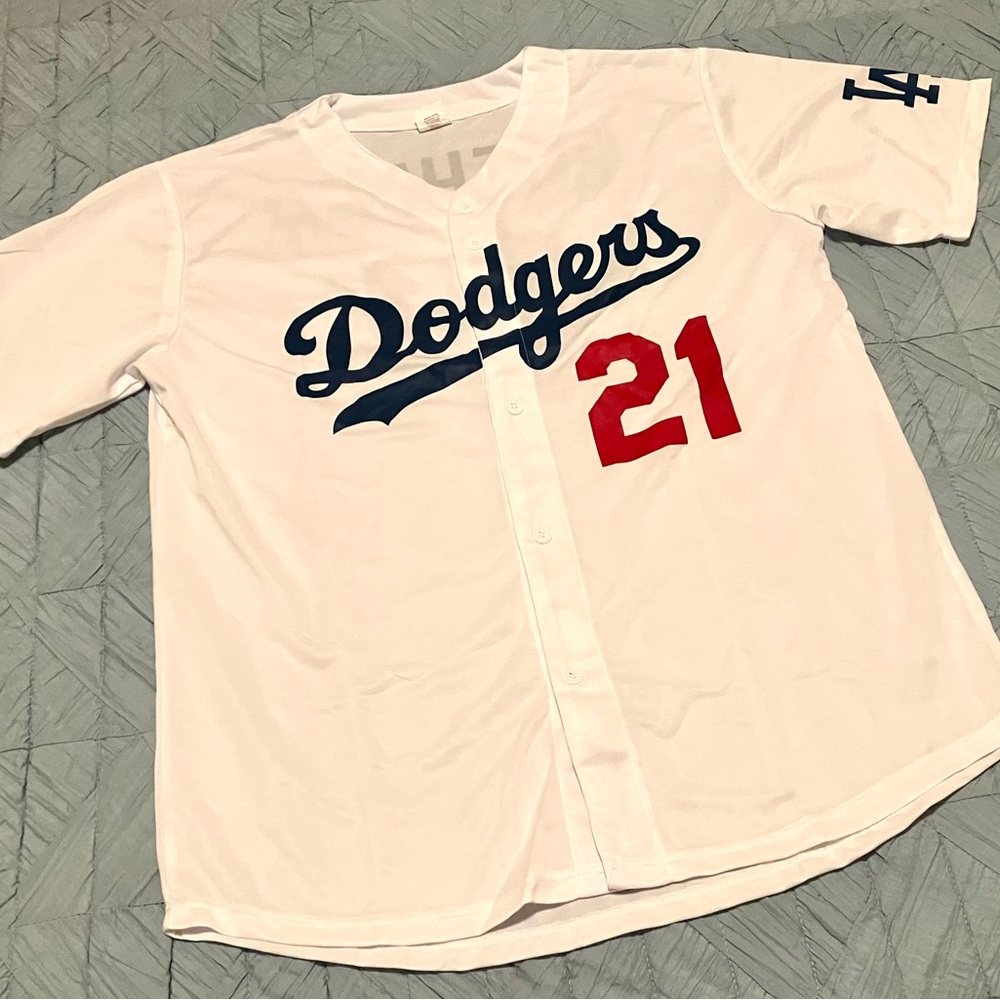 Dodgers Buehler #21 baseball jersey, Men’s XL